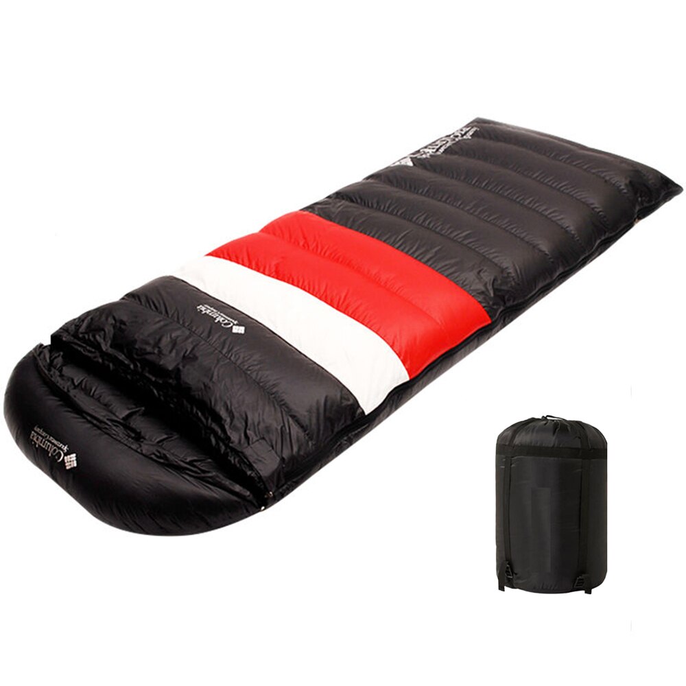 초경량 휴대용 야외 방수 라이너 코튼 블랙 침낭, 베개 포함, 신제품